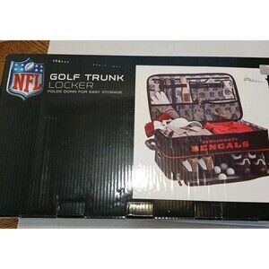 NFL CINCINNATI BENGALS GOLF TRUNK LOCKER FOLDS EASY STORAGE  24×14×10 NIB